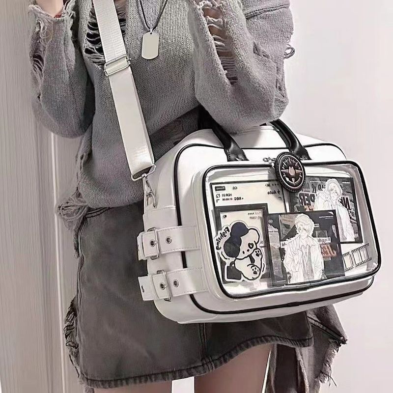 New Cat Box Crossbody Shoulder Handbag Daily Large Capacity Badge Versatile External Pain Bag For Women_voghion.com