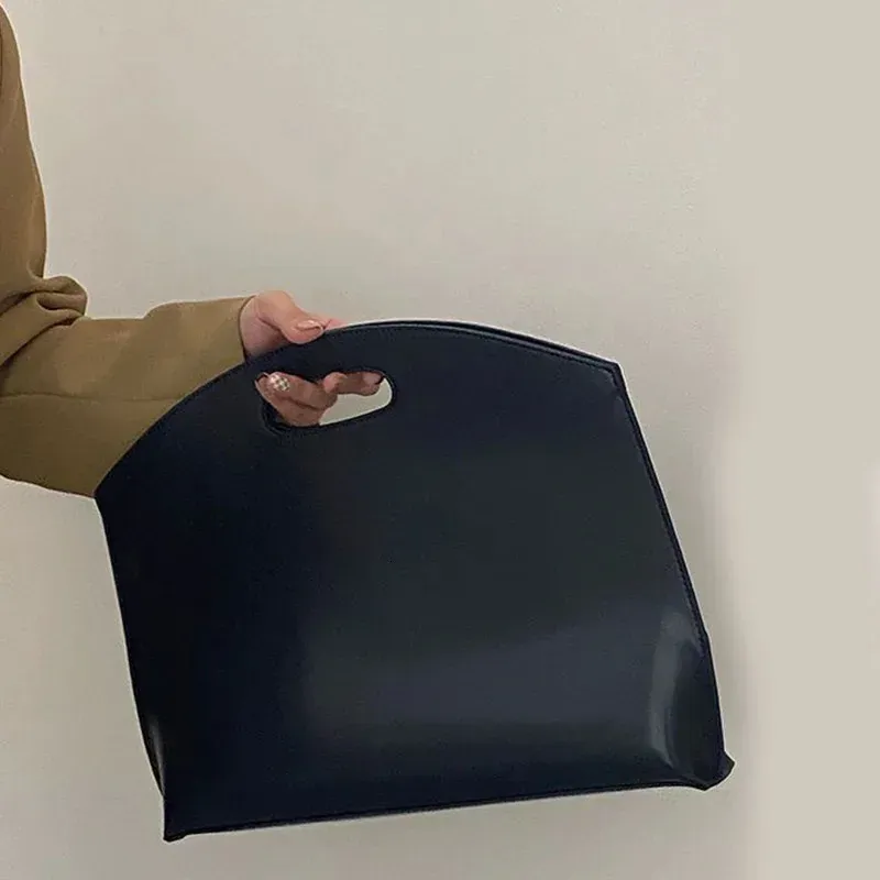 Womens Handbag Largecapacity File Bag Fashionable Versatile Leather Briefcase Envelope Clutch 250614l_voghion.com