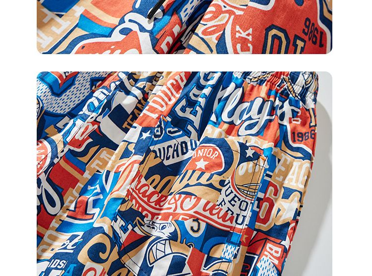 Herrenbekleidung Herren Shorts aus reiner Baumwolle Sommer Dünne Home Pants Sommer Coole Strandhose Lockere Freizeithose Home Pyjamas_voghion.com