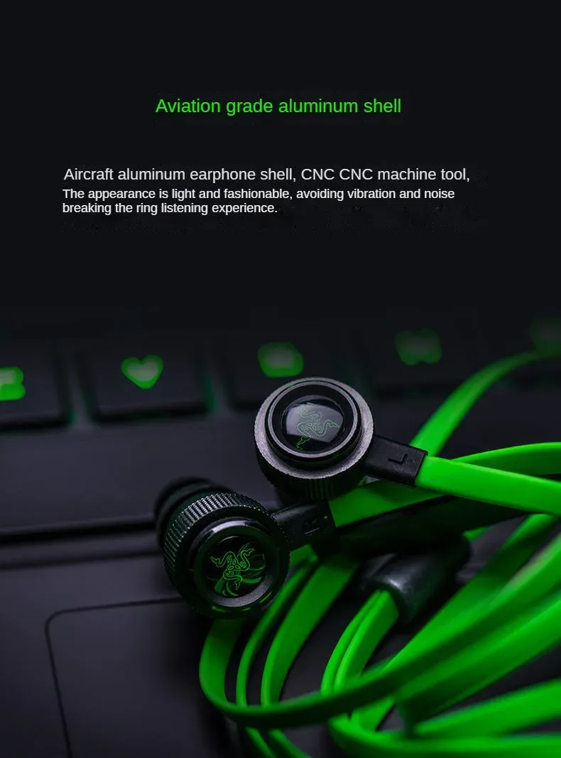 Razer HAMMERHEAD PRO V2 Wired Active Noise Cancellation Portable in-Ear with Microphone for Gaming Music Headphones_voghion.com