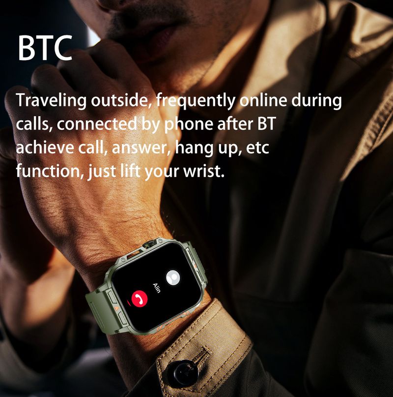 Slimme horloges Nieuwe L81 Smart Watch Spraakoproep Bluetooth Hartslag- en bloeddrukmeting Multifunctionele stappenteller Muziekweergave_voghion.com