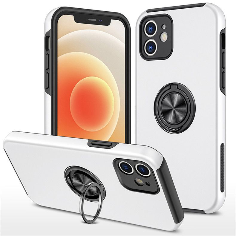 Suitable for iPhone 16 Pro Max Hidden Ring Bracket Phone Case Aple XS Max Car Anti Fall Case_voghion.com