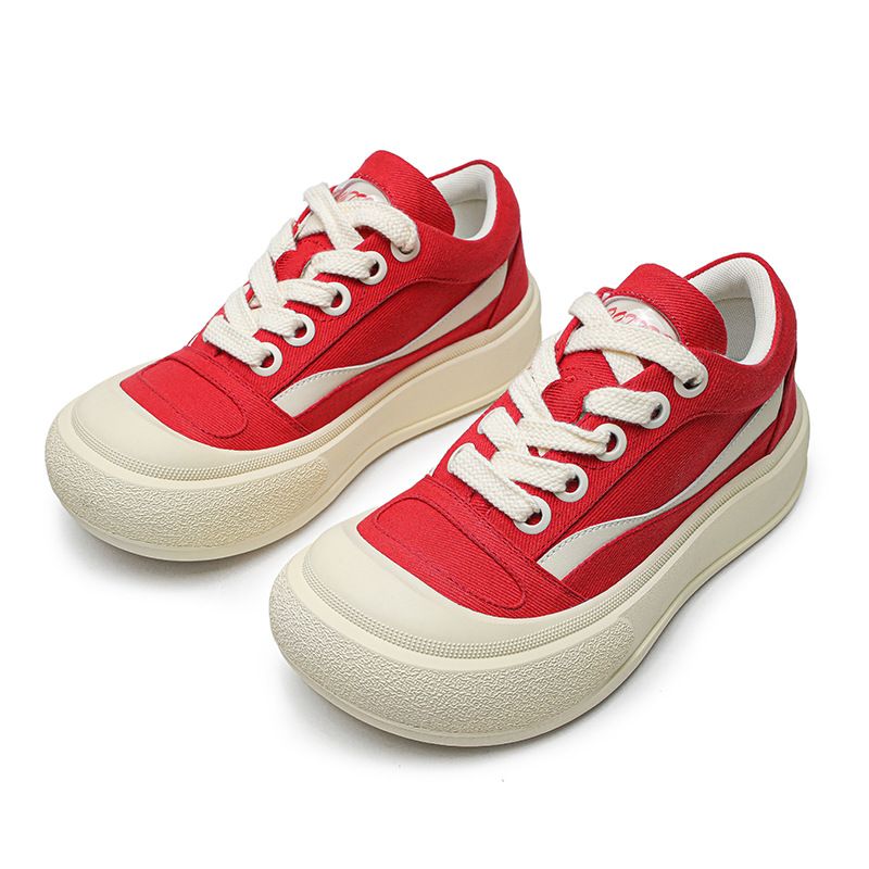 Ugly Cute Trendy And Versatile Dad Round Toe Bread Sparkling Drinks, Celebrity Pairs, Canvas Shoes, Board Shoes_voghion.com