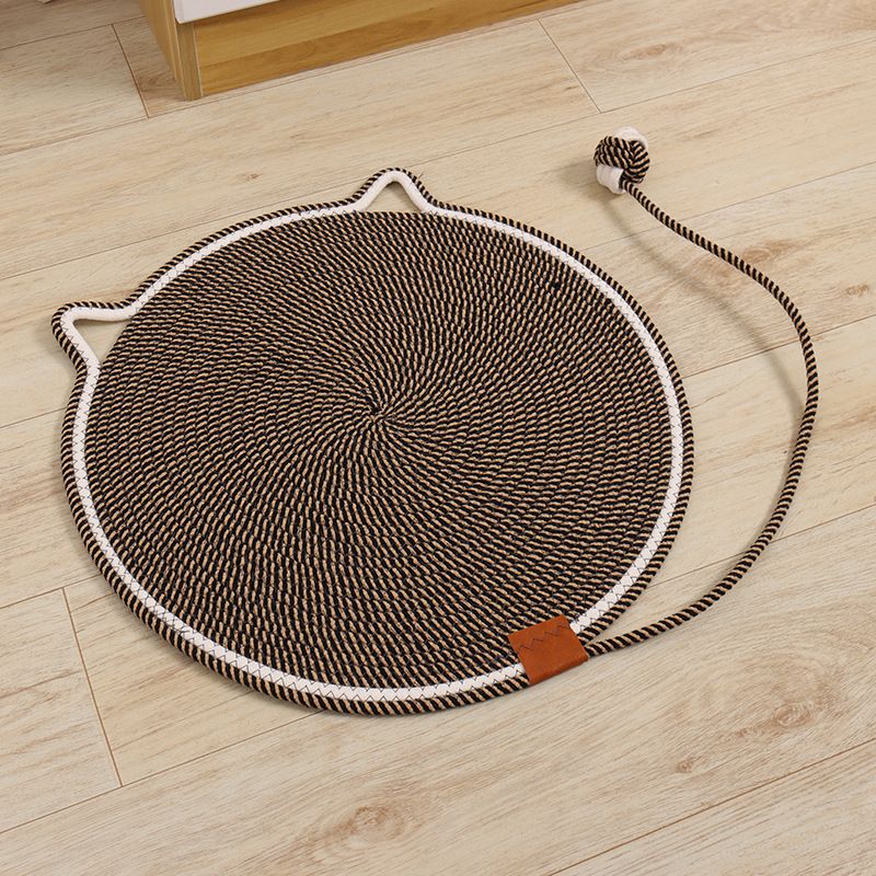 Tappetino da arrampicata per gatti con artigli, in corda di cotone intrecciata, lavabile, anti-perdita di pelo, per animali domestici_voghion.com