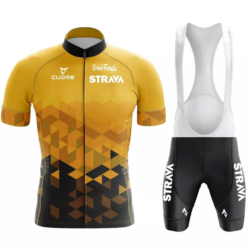 2024 Suit Strava Tour De France Short Sleeved Set For Mountain Cycling Events_voghion.com