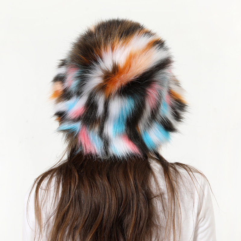 Camouflage new European and American fisherman hat autumn and winter maomao out tide warm personality plush hat millinery_voghion.com