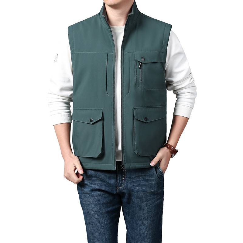 Men's Clothing Multi-bag fishing vest vest photography vest workwear vest men's vest jacket men's outdoor vest double-sided wear_voghion.com