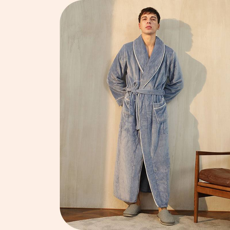 WinterHug RYYD Flanell-Nachthemd – Übergröße|Ganzjahres-Bademantel_voghion.com