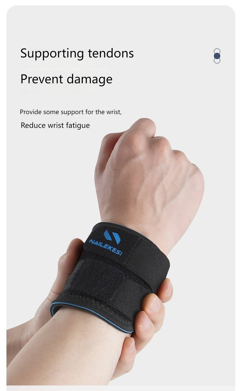 Tutore di supporto per il polso a compressione per uomini e donne – Polsino sportivo in nylon traspirante per basket, palestra, flessioni e badminton_voghion.com