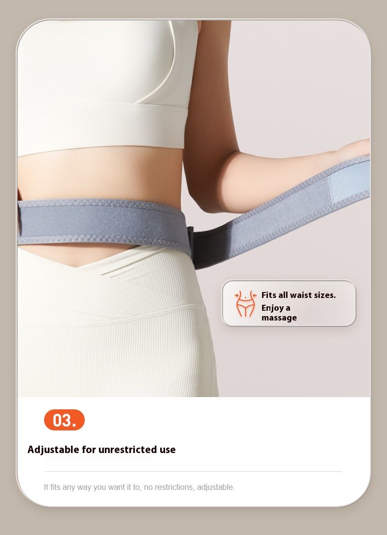 Ceinture de massage abdominale Bian Stone - Chauffage et vibration automatiques pour la digestion, la relaxation et l'amincissement_voghion.com