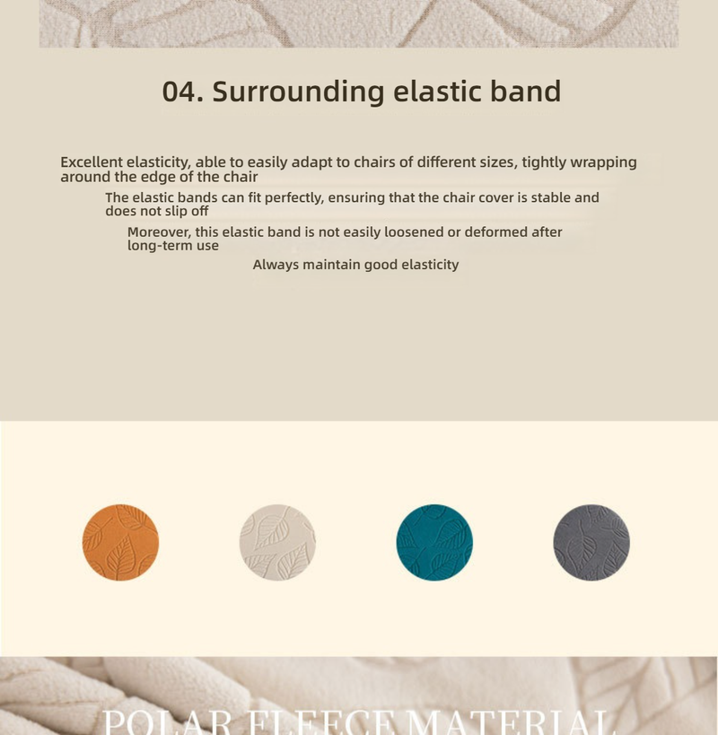 Coprisedie elastiche per sedie da pranzo – Coprisedie elasticizzate moderne (antiscivolo, resistenti, antipolvere, con motivo a foglie, diverse opzioni di colore)_voghion.com