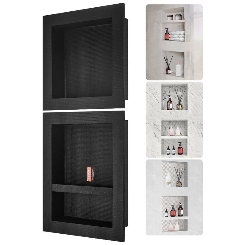 Recessed Ready 16 16 Niche Corners 20 Shelf Niche Triple Shower Square Prote Sealed For Tile 16 X And Wallinserted X Organizer_voghion.com