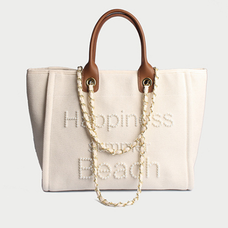 Designer damestassen, portemonnees en handtassen, canvas draagtas, shopper met grote capaciteit, schoudertassen, strandtas met handvat aan de bovenkant_voghion.com