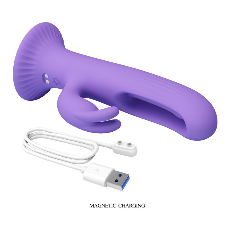 Baile Suction Cup 12-frequency Dual-vibration Massage Stick 4-frequency Tongue-swinging Vibration Stick Female Adult Sex Toys_voghion.com