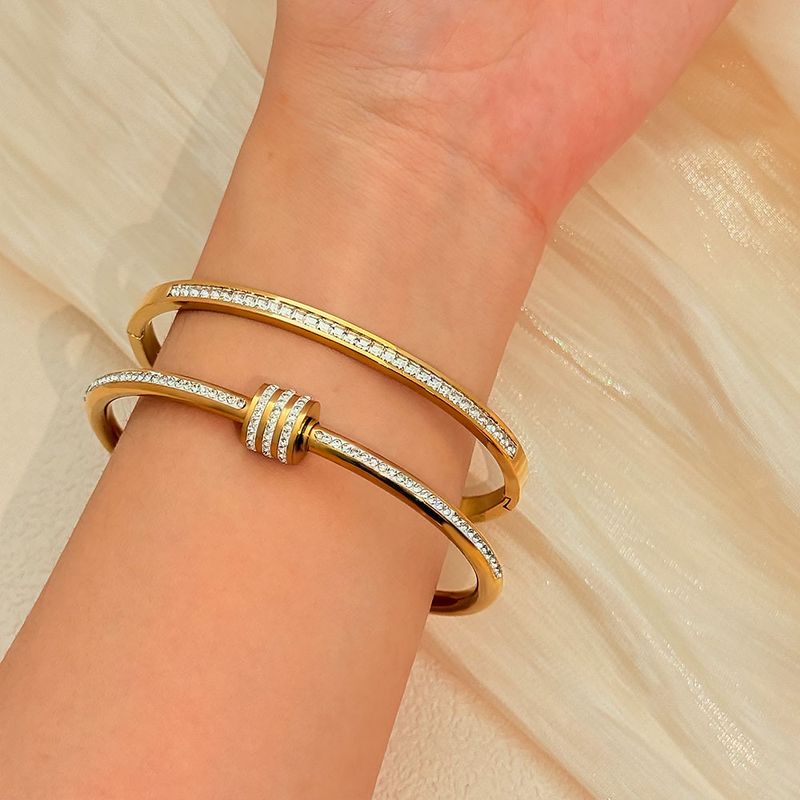 Braccialetti da donna, piccolo braccialetto da vita per donna, leggero, lussuoso, di nicchia, squisito, semplice, bracciale in acciaio al titanio di alta qualità, resistente allo sbiadimento, gioiello da mano_voghion.com