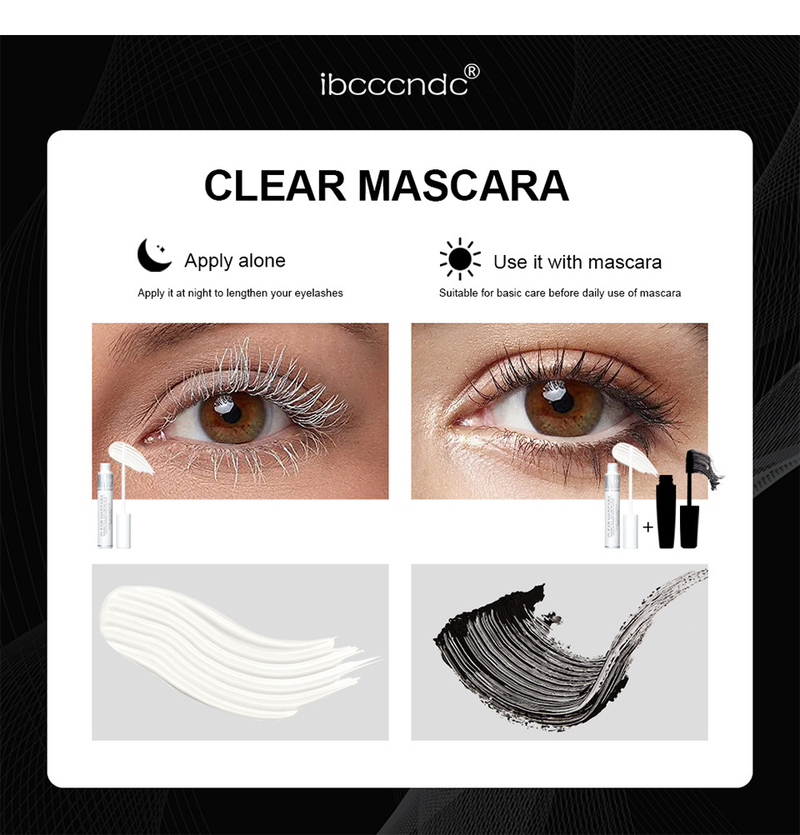 carina IBCCCNDC fine brush primer, fiber long curly non smudging, waterproof and quick drying eyelash styling cream_voghion.com