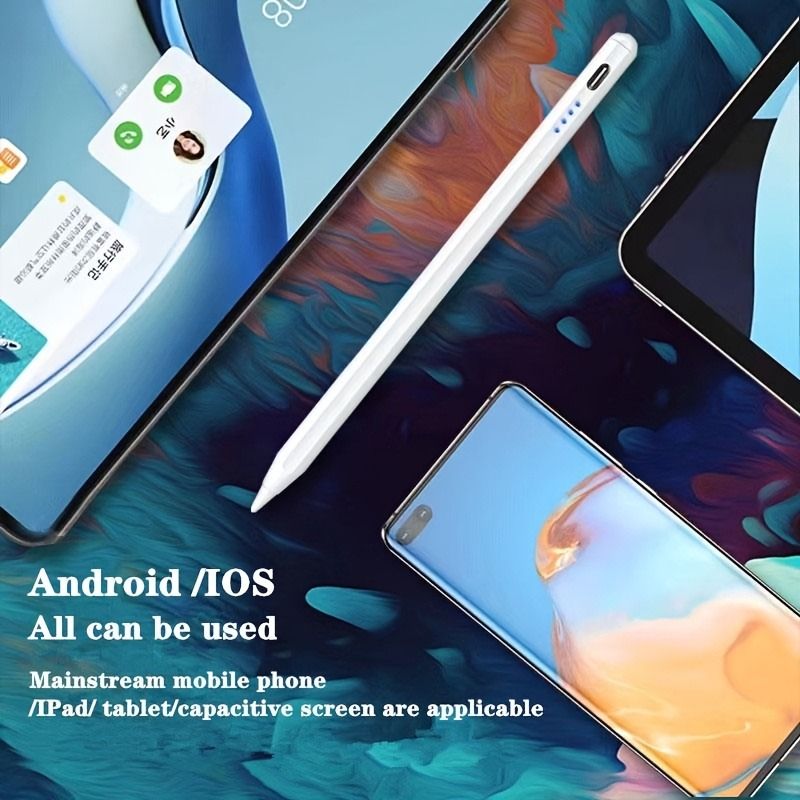 Universeller Smart Stylus Pen, kompatibel mit Android und iOS, wiederaufladbarer Akku, präzises Schreiben für Mobiltelefone, Tablets und kapazitive Bildschirme_voghion.com
