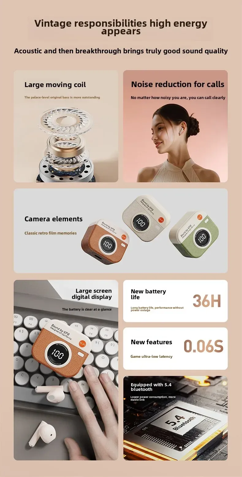 TWS Q86 Wireless Game Bluetooth Headphones With Microphone Noise Reduction Hi-Fi Bass Earphones For All Smartphones_voghion.com