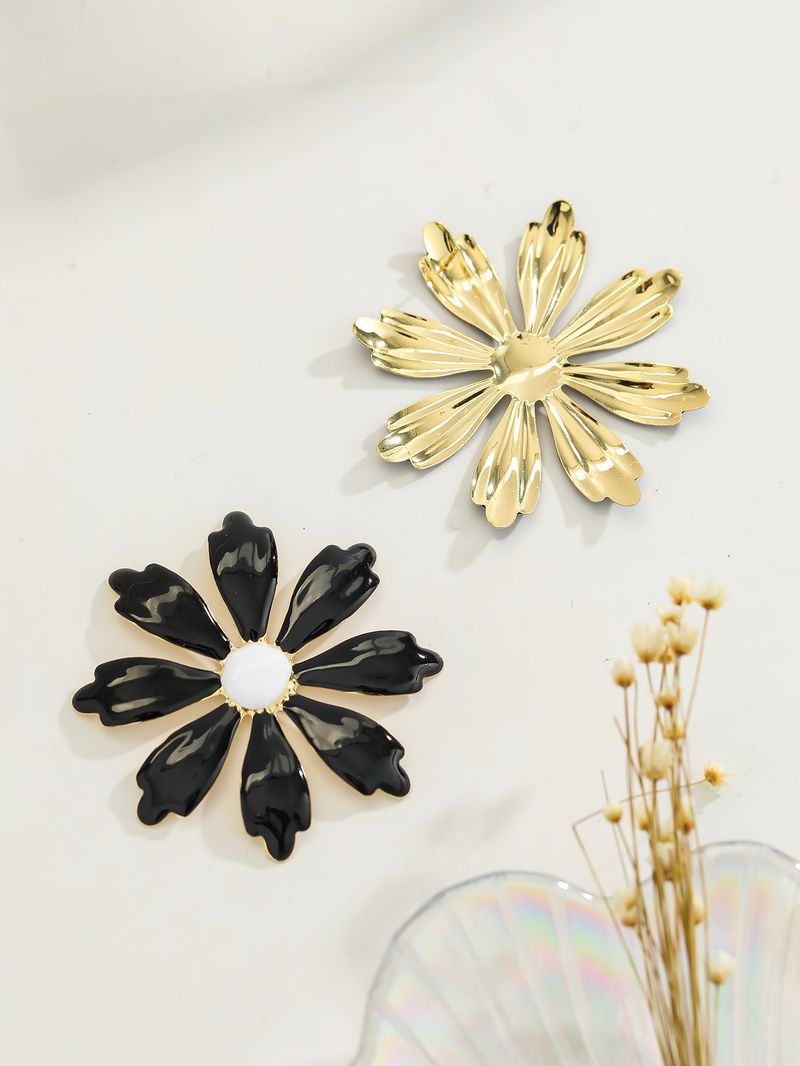 Orecchini pendenti floreali alla moda per donna, orecchini pendenti in lega di zinco fatti a mano con vernice smaltata, graziosi orecchini a forma di fiore da indossare ogni giorno, regalo per lei_voghion.com