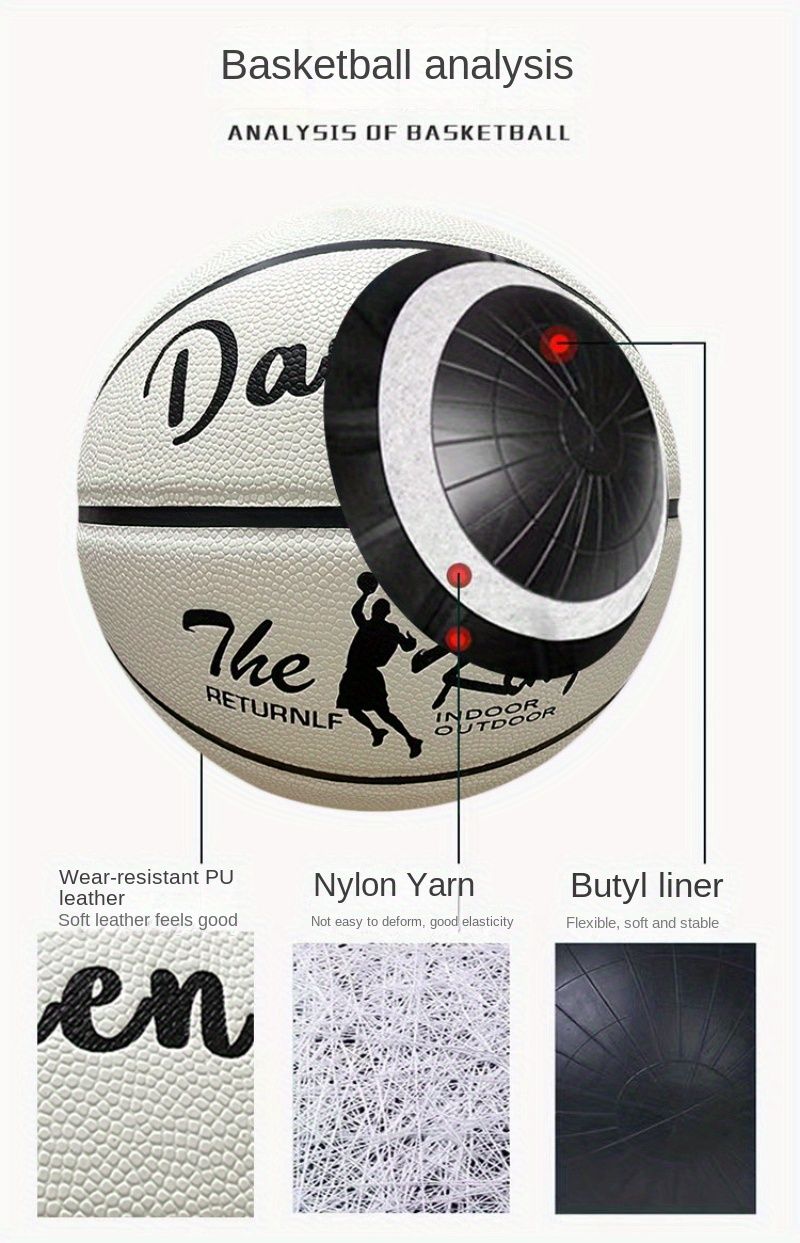 Luminous Luminous Basketball PU Soft Leather Outdoor Wear-resistant And Non-slip_voghion.com