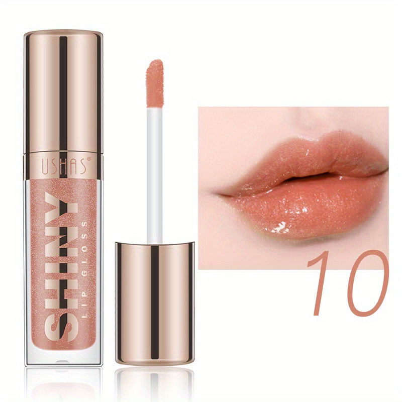 (Display box) USHAS Natural 6-color Non stick Cup Liquid Lipstick Glaze LG2494B_voghion.com