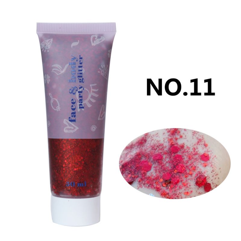 Gel Paste Mermaid Scale Body Glitter Stage Ombretto Brillante Colorato Iridescente Danza_voghion.com
