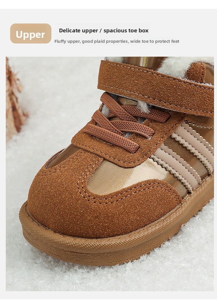 15-30 Taglie 2024 Inverno Nuova Neve con Fodera in Pile, Stivali Caldi Spessi per Ragazzi e Ragazze, Scarpe Sportive Grandi in Cotone_voghion.com