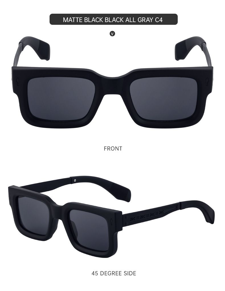 Unisex Retro square sunglasses for men sunscreen square sunglasses for men cross border eyes_voghion.com