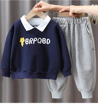 kids'clothing Children's POLO shirt and trousers fashion two-piece suit_voghion.com