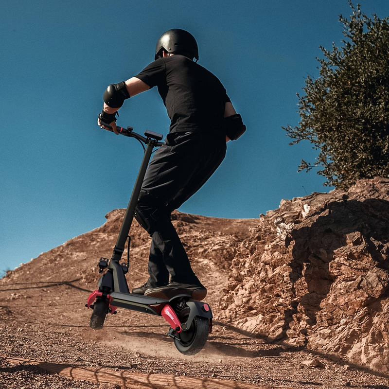 Monopattino elettrico pieghevole CIRCOOTER R3, pneumatico fuoristrada da 10 pollici, motore da 800 W, batteria da 48 V 15 Ah, velocità massima di 45 km/h_voghion.com