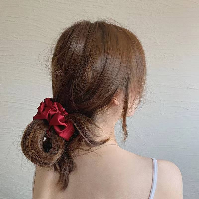 19 Momme Seiden-Haargummi – 4 cm breit (trendiges Haaraccessoire, sanft zum Haar, kein Haarbruch, perfekt für den Alltag und besondere Anlässe)_voghion.com