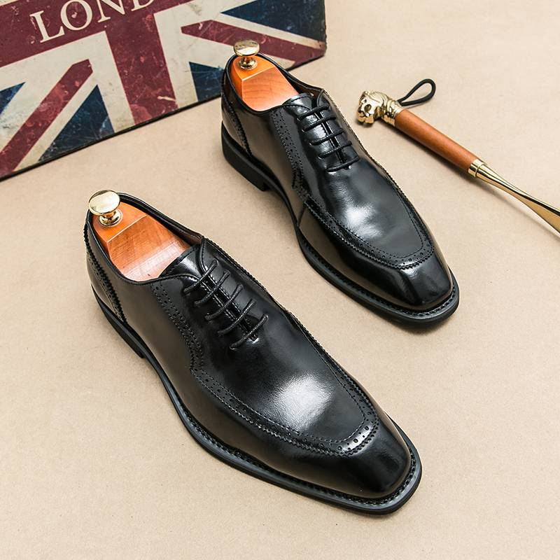 Newest Italian Oxford Shoes For Men Luxury Patent Leather Wedding Shoes Pointed Toe Dress Shoes Classic Derbies Plus Size 38-46_voghion.com