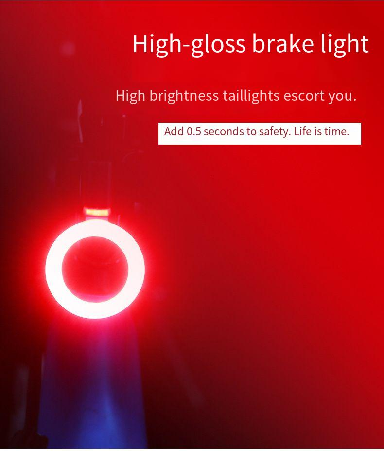 Fahrrad-Rücklicht, USB-Ladefunktion, Mountainbike, kreatives Rücklicht, Vibrato-Stil, Fahrradausrüstung, Zubehör_voghion.com