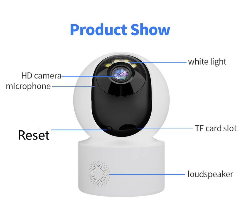 Indoor Baby Monitor Camera, Wireless, Home-use, HD Night Vision, WiFi Camera, Cross-border Monitor_voghion.com