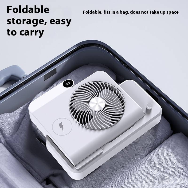 Versatile Desktop & Standing USB Fan With Remote Control - Ultra Quiet, 6-Speed Adjustable, Powerful Airflow, Rechargeable Battery, 12H+ Runtime_voghion.com