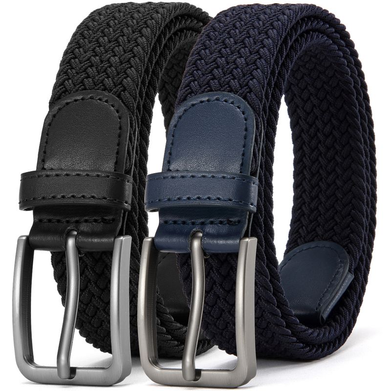 HOT 130CM Men's Elastic Unisex Casual Woven Belts for Outdoor Rock Climbing Training Work Women'S Paired with Jeans Belt_voghion.com