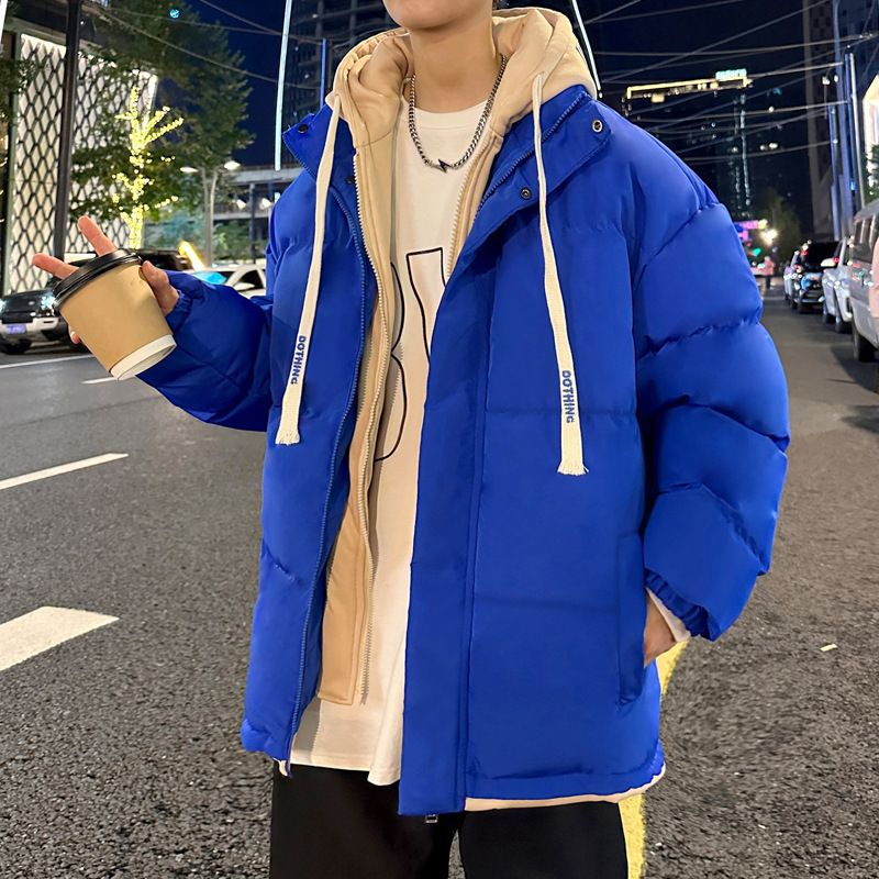 2024 New Two-Piece Jacket For Men, Thickened Men's Cotton Coat, Hooded Puffer Jacket, Loose Fit, Plus Size_voghion.com