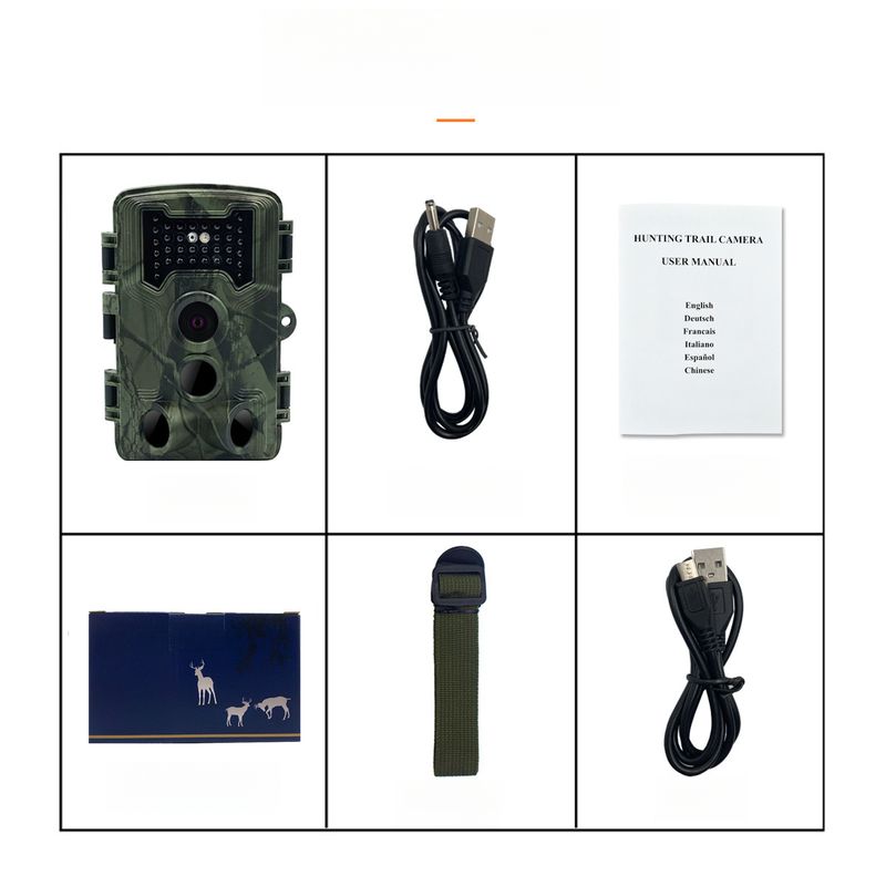 36MP1080P HD Infrared Hunting Outdoor With Screen Field Camera 34 LED Lights_voghion.com