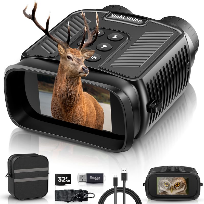 Neu 2,5 K HD Nachtsichtkamera Video Dual Lens Infrarot Outdoor Vogelbeobachtung Tragbares digitales Fernglas_voghion.com