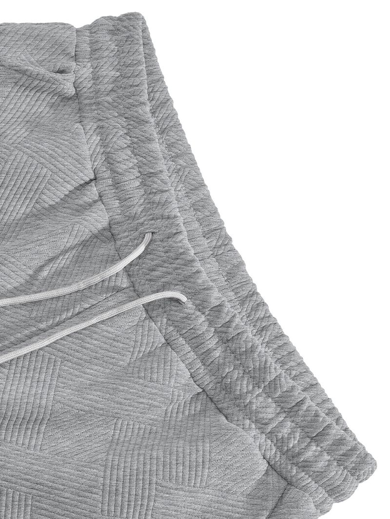 Vêtements pour hommes d'été amples et lourds, texture jacquard, ligne tendance, short hip-hop_voghion.com