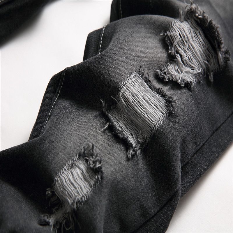 Kannerkleedung Jongen Riichtaus geschnidden Hosen wäschen net elastesch Mëttel- a grouss Kanner Jeans_voghion.com