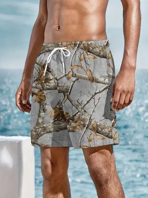 Premium Products 2025 New Versatile Fashion Trend High-quality Men's Camouflage Casual Shorts_voghion.com