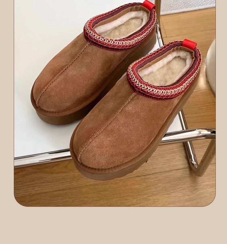 Designer Snow Boots Classics Slippers Women Fur Slides Men Sand Ultra Mini Platform Boot Slip-on Les Petites Suede Non Slip, Toe Cap Slippers Designer_voghion.com