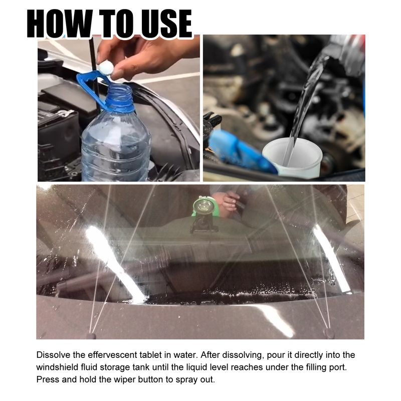 Homonth Windshield Cleaner Multifunctional Car Window Glass Cleaning Decontamination Fog Removal Cleaner_voghion.com