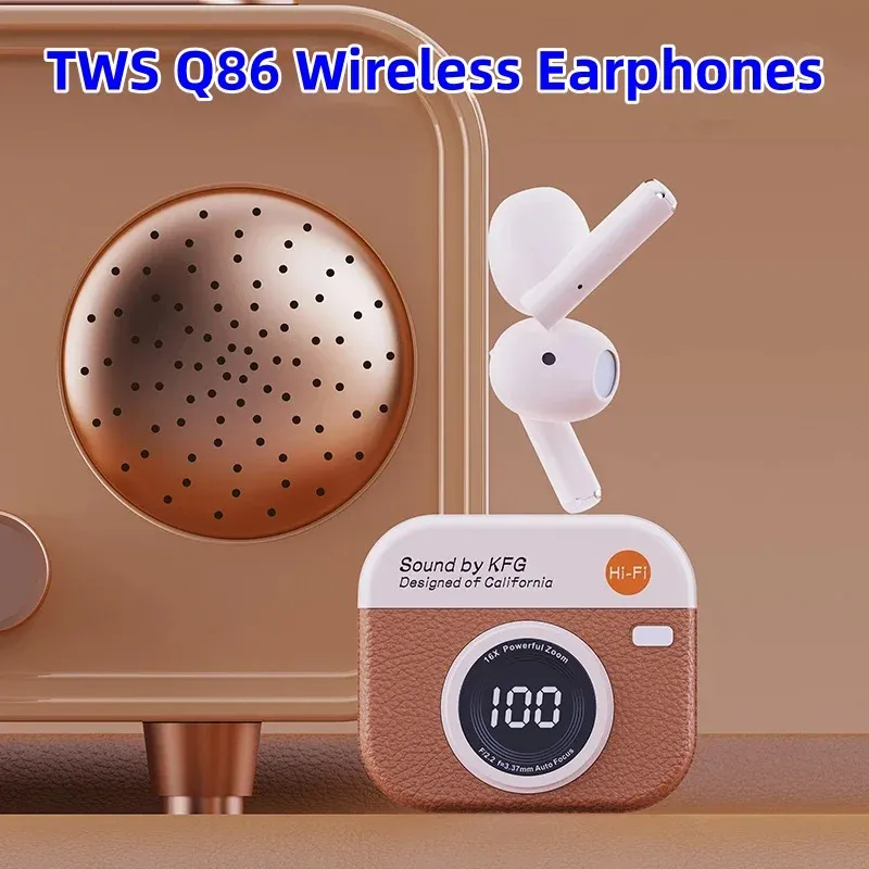 TWS Q86 Wireless Game Bluetooth Headphones With Microphone Noise Reduction Hi-Fi Bass Earphones For All Smartphones_voghion.com