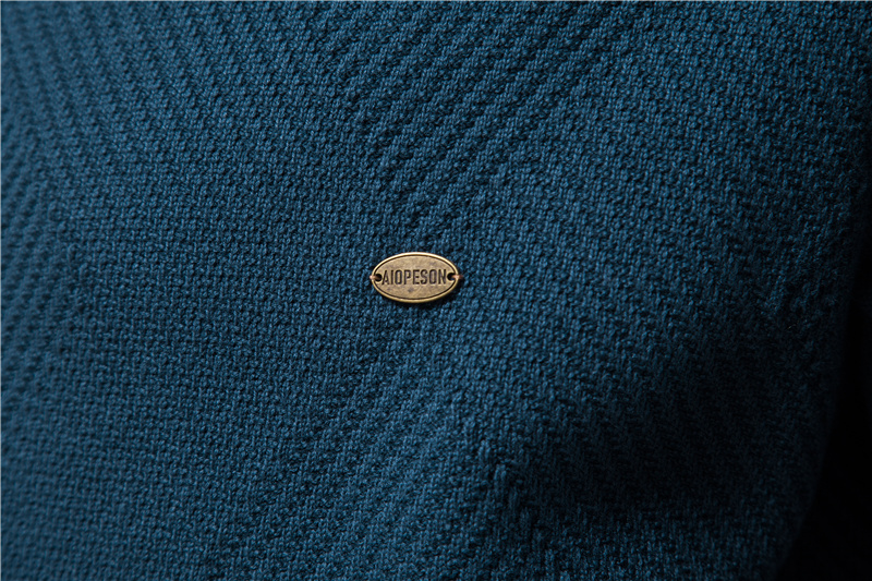 AIOPESON Argyle Solid Color Cardigan Men Casual Quality Zipper Cotton Winter Mens Sweaters Fashion Basic Cardigans For Men_voghion.com