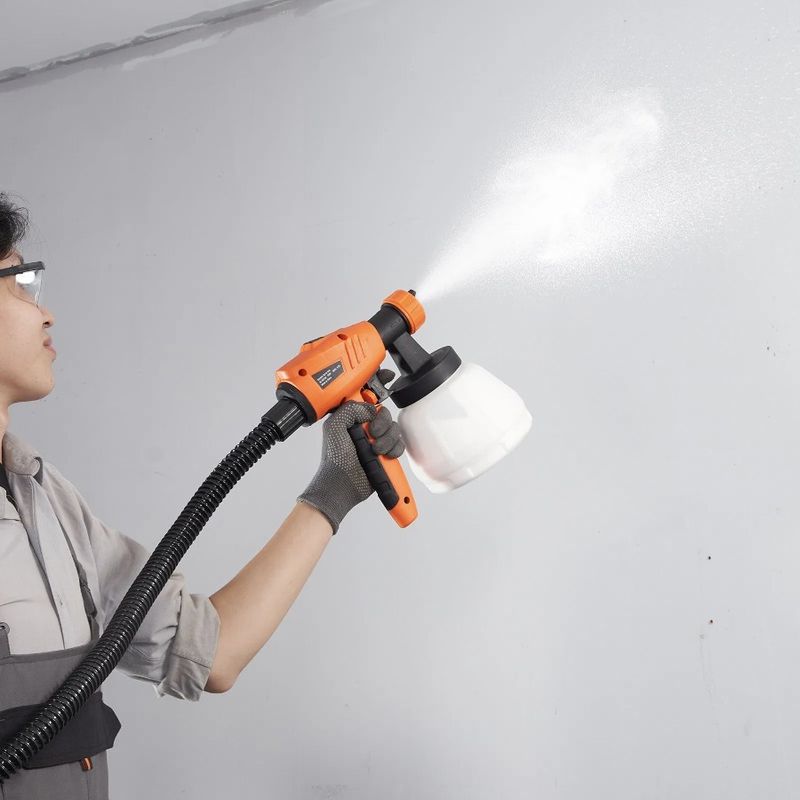 Pistola a spruzzo 10 piedi Ugelli spruzzatore Contenitore 1300 ml Tubo flessibile HVLP 4 vernice Vernice 500 W con pistola ad aria Modelli elettrici e 3 spruzzi_voghion.com