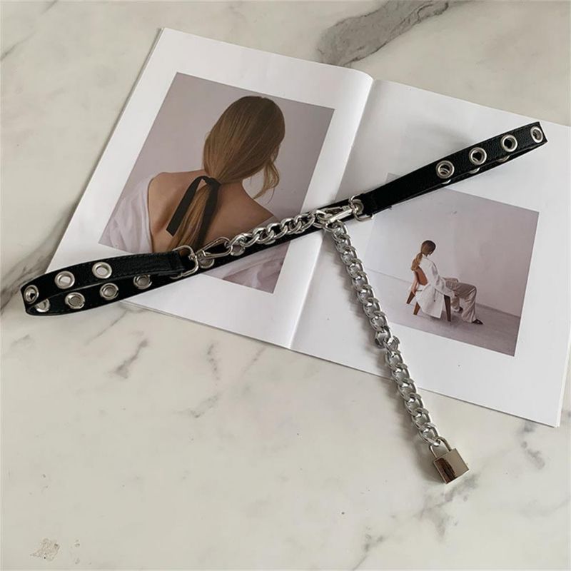 SICAK Görünmez Moda Metal Kilit Tokalı Bel Zinciri Kemeri Olmazsa Olmaz Moda Ürünü Talep Gören Dekoratif Yüksek Kalite_voghion.com