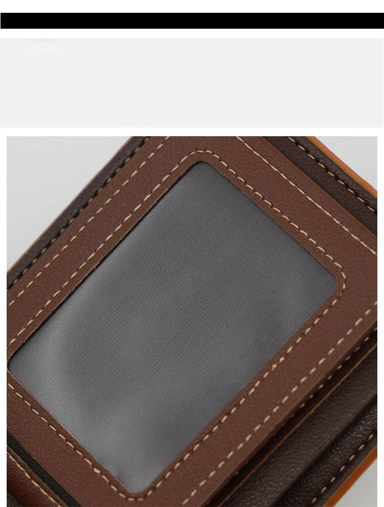 MenBense Portafoglio da uomo nuovo Portafoglio corto con motivo stampato Portafoglio casual alla moda_voghion.com