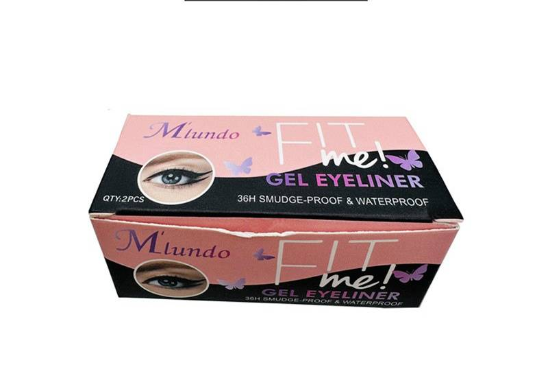 Delineador em creme Café preto 2 em 1 conjunto delineador em gel maquiagem intensa duradoura_voghion.com